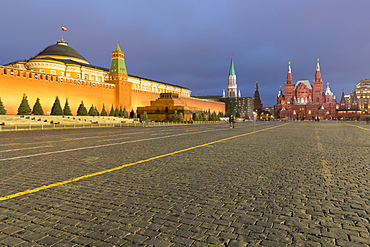 Red Square, Lenin's Tomb, and the State History Museum, Moscow, Russia, Europe