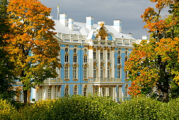 Catherine Palace, UNESCO World Heritage Site, Pushkin, near St. Petersburg, Russia, Europe