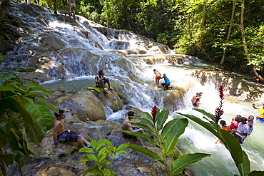 Dunns River Falls, Ocho Rios, Jamaica, West Indies, Caribbean, Central America