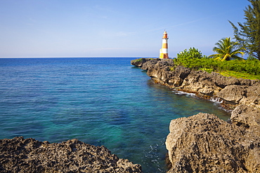 Folly Point Lighthouse, Port Antonio, Jamaica, West Indies, Caribbean, Central America 