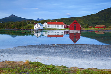 The old trading centre of Kjerringoy, Nordland, Norway, Scandinavia, Europe