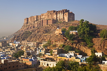 Meherangarh Fort, Jodhpur (The Blue City,) Western Rajasthan, India, Asia