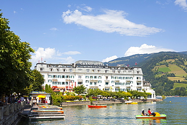 Grand Hotel on Lake Zell am See, Pinzgau, Salzkammergut, Austria, Europe