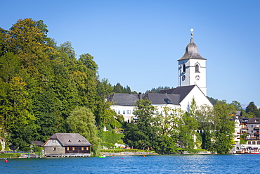 Parish Church, St. Wolfgang, Wolfgangsee lake, Flachgau, Salzburg, Upper Austria, Austria, Europe