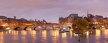 Pont Neuf Bridge and Ile de la Cite, Paris, Ile de France, France, Europe