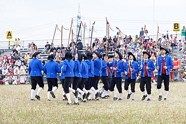 Traditional shepherds' dance, Schaferlauf, Markgroningen, Baden Wurttemberg, Germany, Europe