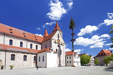 Sankt Veit Basilica, Market Place, Ellwangen, Baden Wurttemberg, Germany, Europe