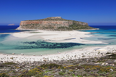 Balos Bay, Gramvousa Peninsula, Crete, Greek Islands, Greece, Europe