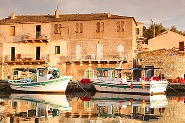 Fishing boat, Centuri Port, Corsica, France, Mediterranean, Europe 