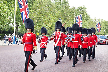 Changing of the Guard, The Mall, City of Westminster, London, England, United Kingdom, Europe