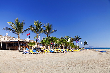 Beach bar at Playa de Sotavento, Risco del Paso, Fuerteventura, Canary Islands, Spain, Atlantic, Europe 