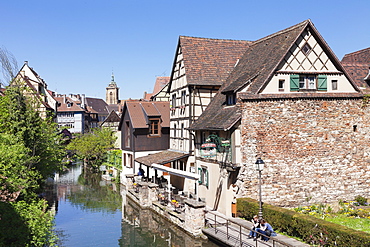 Lauch River, Little Venice, Colmar, Alsace, France, Europe