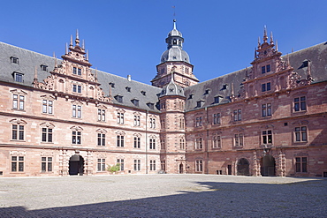 Schloss Johannisburg Castle, Aschaffenburg, Mainfranken, Lower Franconia, Bavaria, Germany, Europe