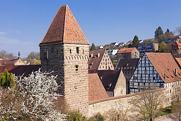 Haspelturm (Hexenturm) Tower, Kloster Maulbronn Abbey, UNESCO World Heritage Site, Black Forest, Baden-Wurttemberg, Germany, Europe