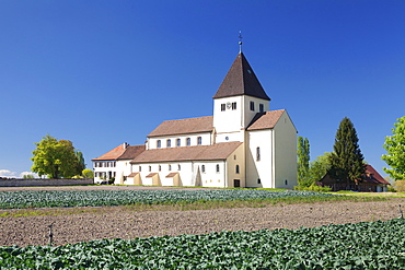 St. Georg church, Oberzell, UNESCO World Heritage Site, Reichenau Island, Lake Constance, Baden-Wurttemberg, Germany, Europe