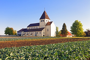 St. Georg church, Oberzell, UNESCO World Heritage Site, Reichenau Island, Lake Constance, Baden-Wurttemberg, Germany, Europe