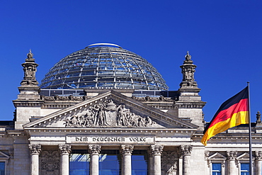 Reichstag Parliament Building, The Dome by Norman Foster architect, Mitte, Berlin, Germany, Europe