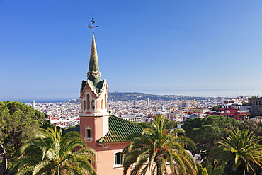 Casa Museu Gaudi, Parc Guell, UNESCO World Heritage Site, Modernisme, architect Antoni Gaudi, Barcelona, Catalonia, Spain, Europe