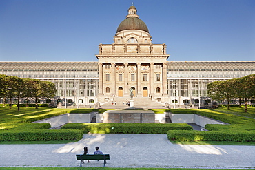 Bavarian State Chancellery (Bayrische Staatskanzlei), Hofgarten Court Gardens, Munich, Bavaria, Germany, Europe