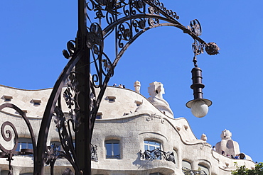 Casa Mila (La Pedrera), Antonio Gaudi, Modernisme, UNESCO World Heritage Site, Eixample, Barcelona, Catalonia, Spain, Europe