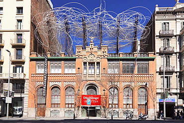 Fundacio Antoni Tapies, Museum, architect Lluis Domenech i Montaner, Barcelona, Catalonia, Spain, Europe