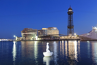 Port Vell, World Trade Center, Torre de Sant Jaume I, Barcelona, Catalonia, Spain, Europe