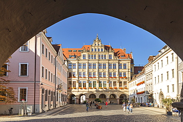 New town hall at Untermarkt Square, Goerlitz, Saxony, Germany, Europe