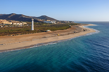 Faro de Jandia Lighthouse, Playa del Matorral, Morro Jable, Fuerteventura, Canary Islands, Spain, Atlantic, Europe