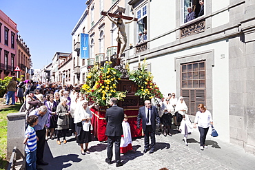 Easter procession in the old town Vegueta, Las Palmas, Gran Canaria, Canary Islands, Spain, Atlantic, Europe 