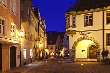 Town hall in the old town of Fussen, Ostallgau, Allgau, Bavaria, Germany, Europe 