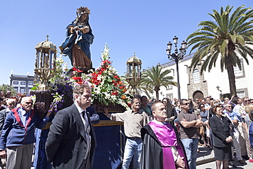 Easter procession Semana Santa, Vegueta old town, Las Palmas, Gran Canaria, Canary Islands, Spain, Europe