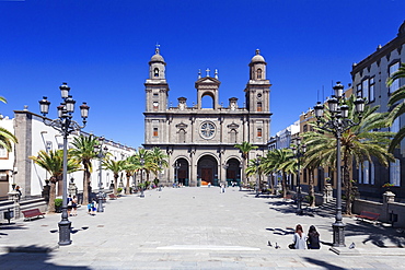 Santa Ana Cathedral, Plaza Santa Ana, Vegueta Old Town, Las Palmas, Gran Canaria, Canary Islands, Spain, Europe 