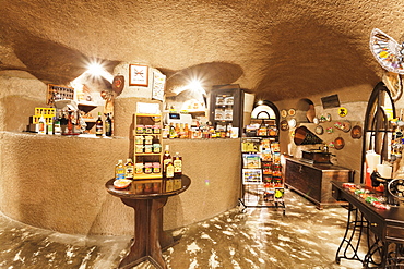 Interiors of Restaurant Tagoror, Barranco de Guayadeque, Gran Canaria, Canary Islands, Spain, Europe