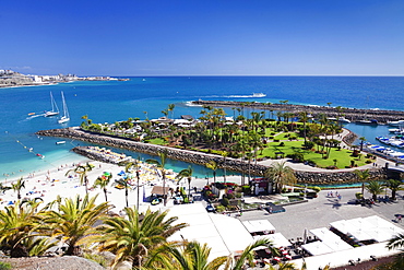 Aerial view of Anfi del Mar, Playa de la Verga, Gran Canaria, Canary islands, Spain, Atlantic, Europe