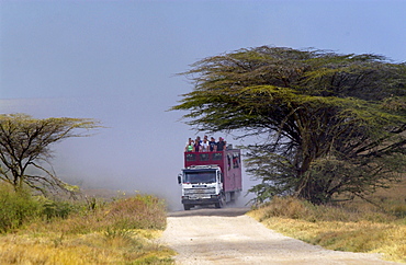 Tourists in Serengeti,Tanzania