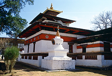 Buddhist Kyichu Temple in Bhutan