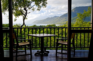 View of Thala Beach and the Coral Sea from the Thala Beach Lodge, Port Douglas, Australia