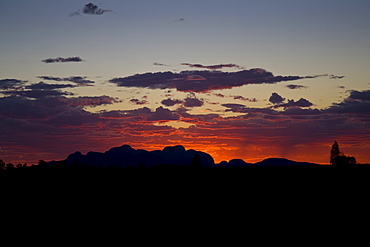 The Olgas, Kata Tjuta, at sunset, Red Centre, Northern Territory, Australia