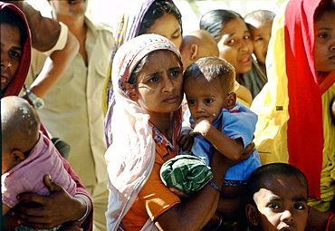 Woman and child at Save the Children Fund Hospital,  Bangladesh.