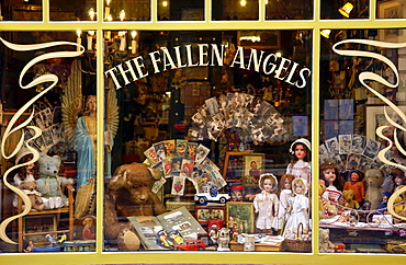 A doll and curiosity shop in Jan Breydel Straat, Ghent, Belgium