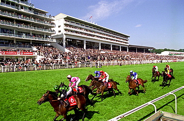 DERBY DAY RACE TAKING PLACE AT THE EPSOM RACECOURSE