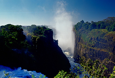 Victoria Falls on the Zambezi River in Zimbabwe, Africa