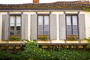 Window shutters, Labastide d'Armagnac, France