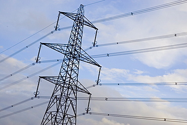 Electricity pylon in Cirencester, Gloucestershire, United Kingdom