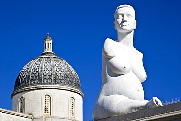 Alison Lapper Pregnant sculpture by Marc Quinn in Trafalgar Square, London, United Kingdom