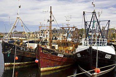 Trawler fishing boats in Stornoway, Outer Hebrides, United Kingdom