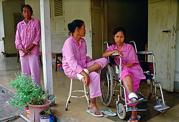 Leprosy patients at the Sitanala Hospital, Jakarta, Indonesia