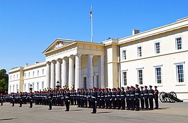 Passing Out Parade at Sandhurst Royal Military Academy, Surrey, UK