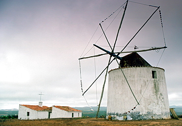 Windmill with removed sails, Portugal