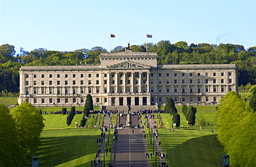 The Stormont Parliament Building in Belfast, Northern Ireland